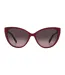Womens/ladies Cat Eye Sunglasses One Size Cherry Red Moschino-1