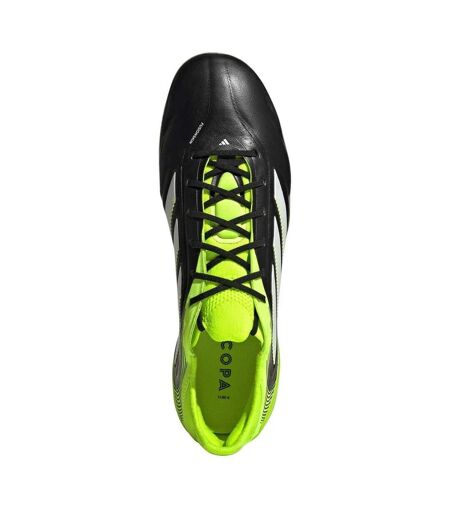 Unisex Adult Copa Pure.3 Leather Soft Ground Football Boots Black Lemon Adidas