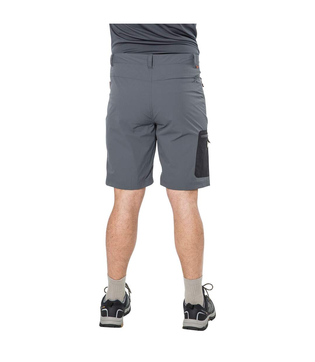 Short de randonnée runnel homme gris Trespass-2