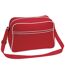 Sac À Bandoulière Rétro 18 Litres Taille Unique Rouge Blanc Bagbase-1