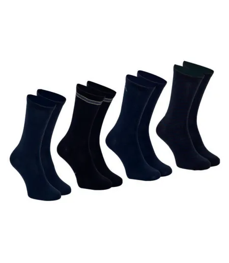 Lot de 4 paires de chaussettes mi-hautes homme Ecopack Athena