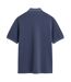 Mens Pique Sun Faded Polo Shirt Navy Gant-3