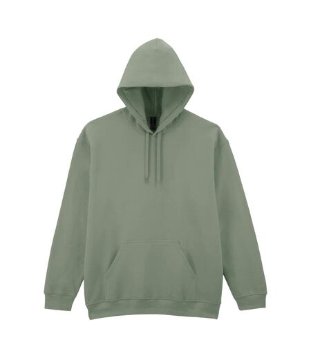 Sweat À Capuche Softstyle Homme Vert De Gris Gildan