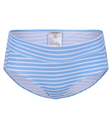 Womens/ladies Paloma Striped Swim Briefs Blue White Regatta