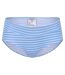 Womens/ladies Paloma Striped Swim Briefs Blue White Regatta-3