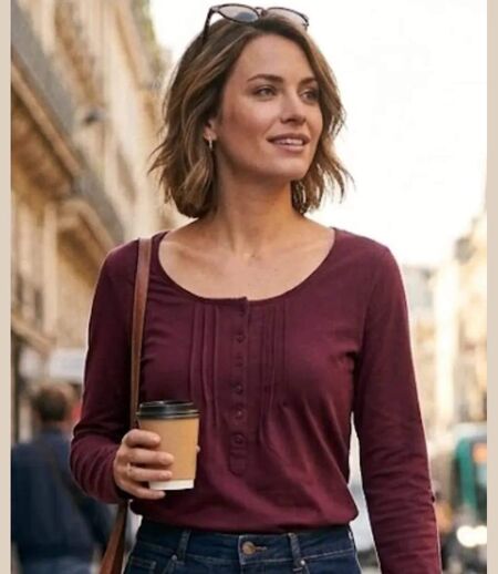 Tee-shirt MAYFLOWER NANNY1 à manches modulables : confort et style ajusté