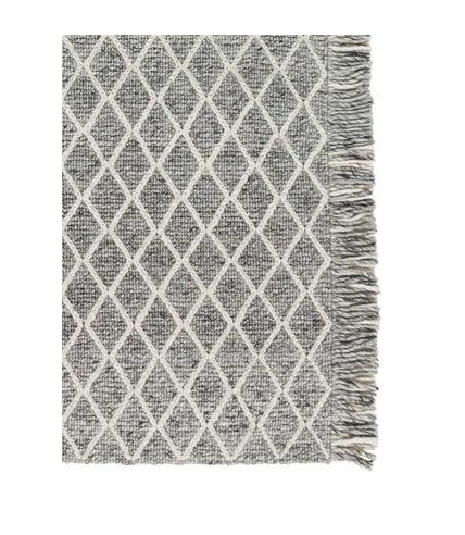 Tapis salon et chambre fait main en laine motif scandinave