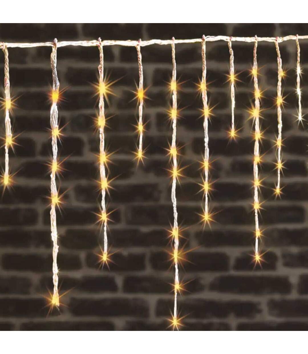 Rideau Lumineux Led Extérieur 200cm Blanc Chaud-1