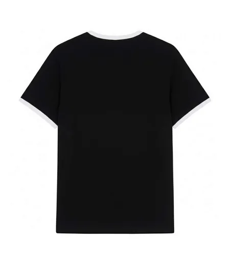 Mens Ringer T-shirt Black Lyle & Scott