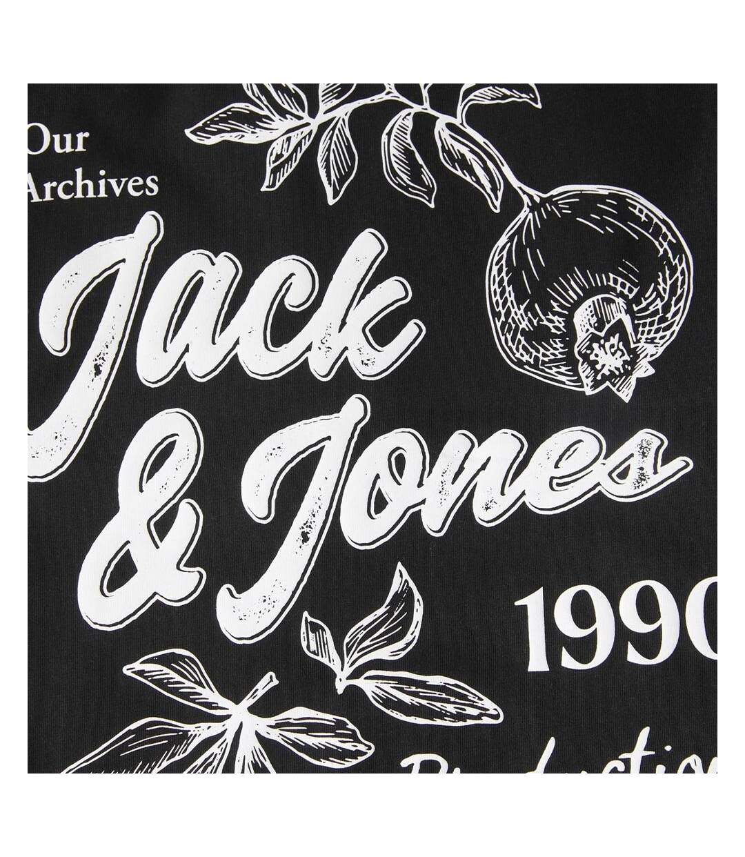 T-Shirt noir homme jack & jones arri-3
