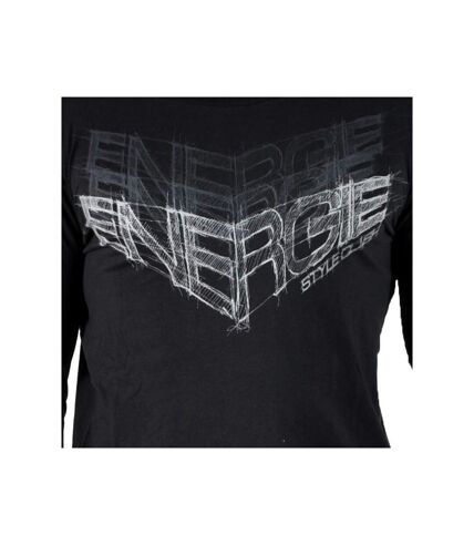 T-Shirt Energie Long Coffey G06000 Noir  Gris