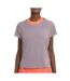 T-shirt Mauve Femme Nike Clash Miler - L