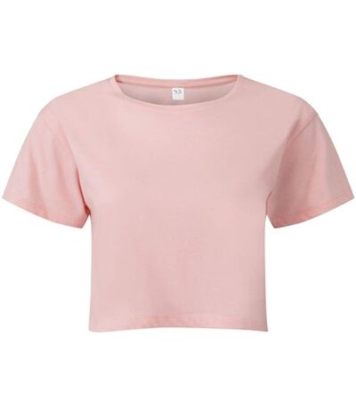 T-shirt court crop top - Femme - TR019 - rose clair