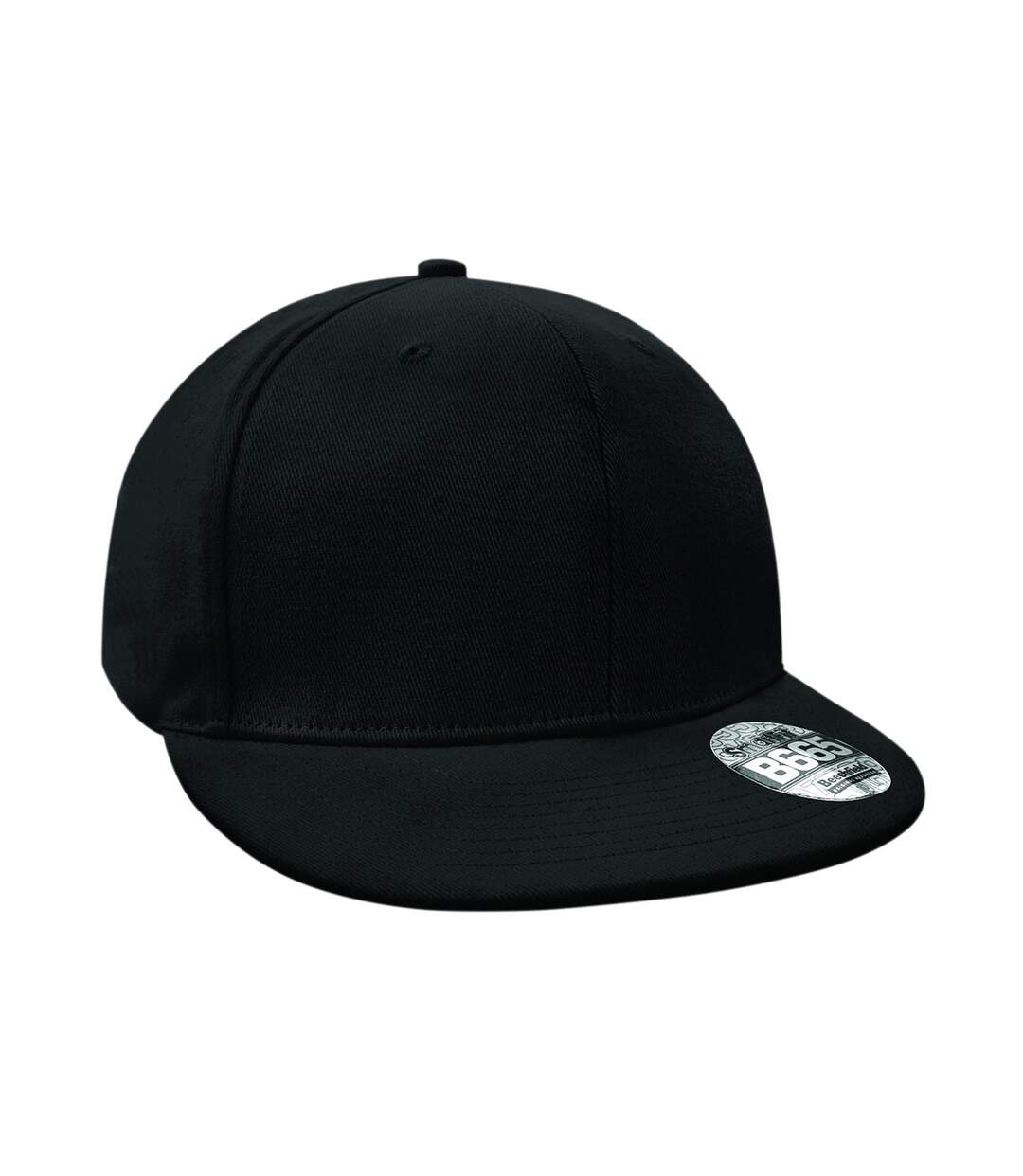 Casquette de baseball pro-stretch adulte noir Beechfield-1