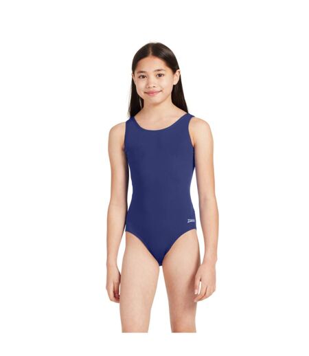 Maillot de bain 1 pièce cottesloe sportsback fille bleu marine Zoggs