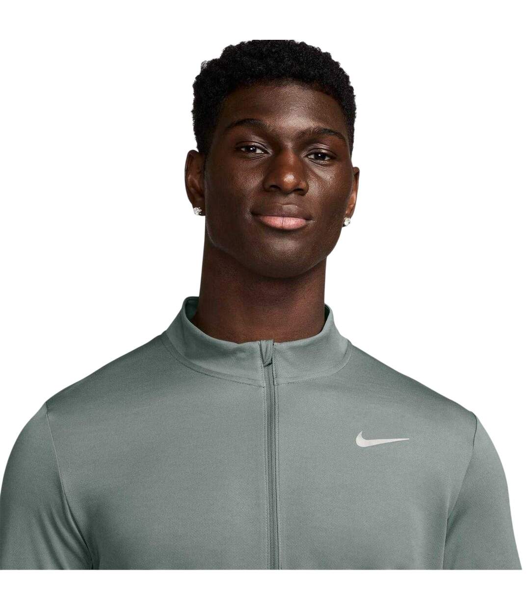 Haut Manches Longues Course À Pied Core Homme Vert De Gris Nike-3