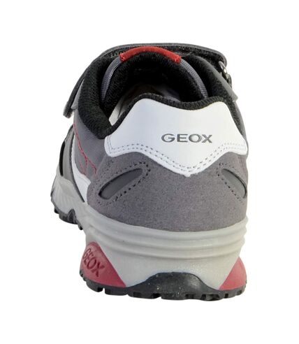 Basket Geox Enfant Bernie A Dark Grey Red