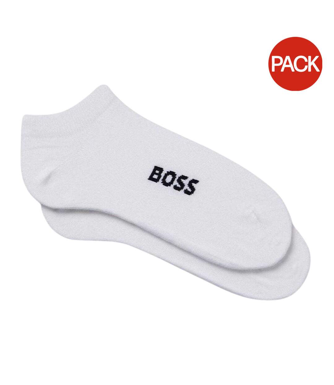Lot De 2  Socquettes Adulte Blanc Boss-1