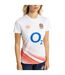 Umbro Womens/Ladies 23/24 England Red Roses Warm Up Jersey (Brilliant White/Hot Coral) - UTUO1517