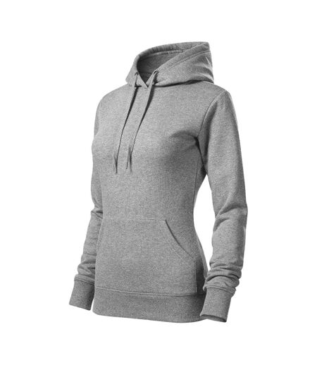 Sweat À Capuche Cape Femme Gris Malfini