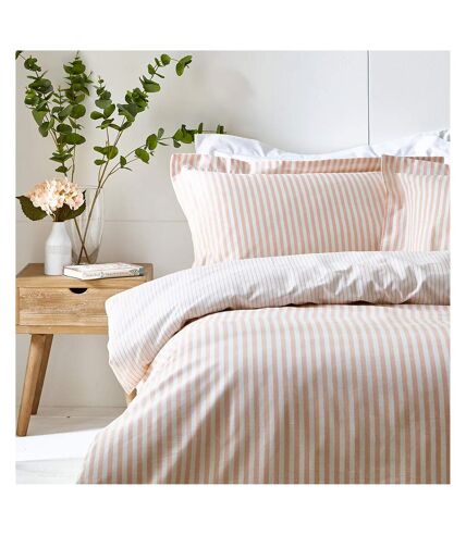 Hebden duvet cover set blush The Linen Yard