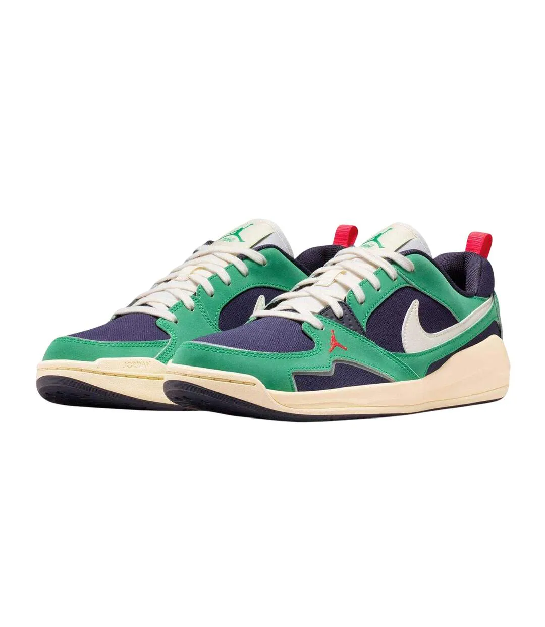 Mens Cmft Era Leather Basketball Shoes Navy Green Air-4