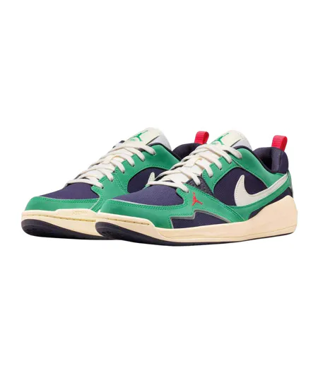 Mens Cmft Era Leather Basketball Shoes Navy Green Air