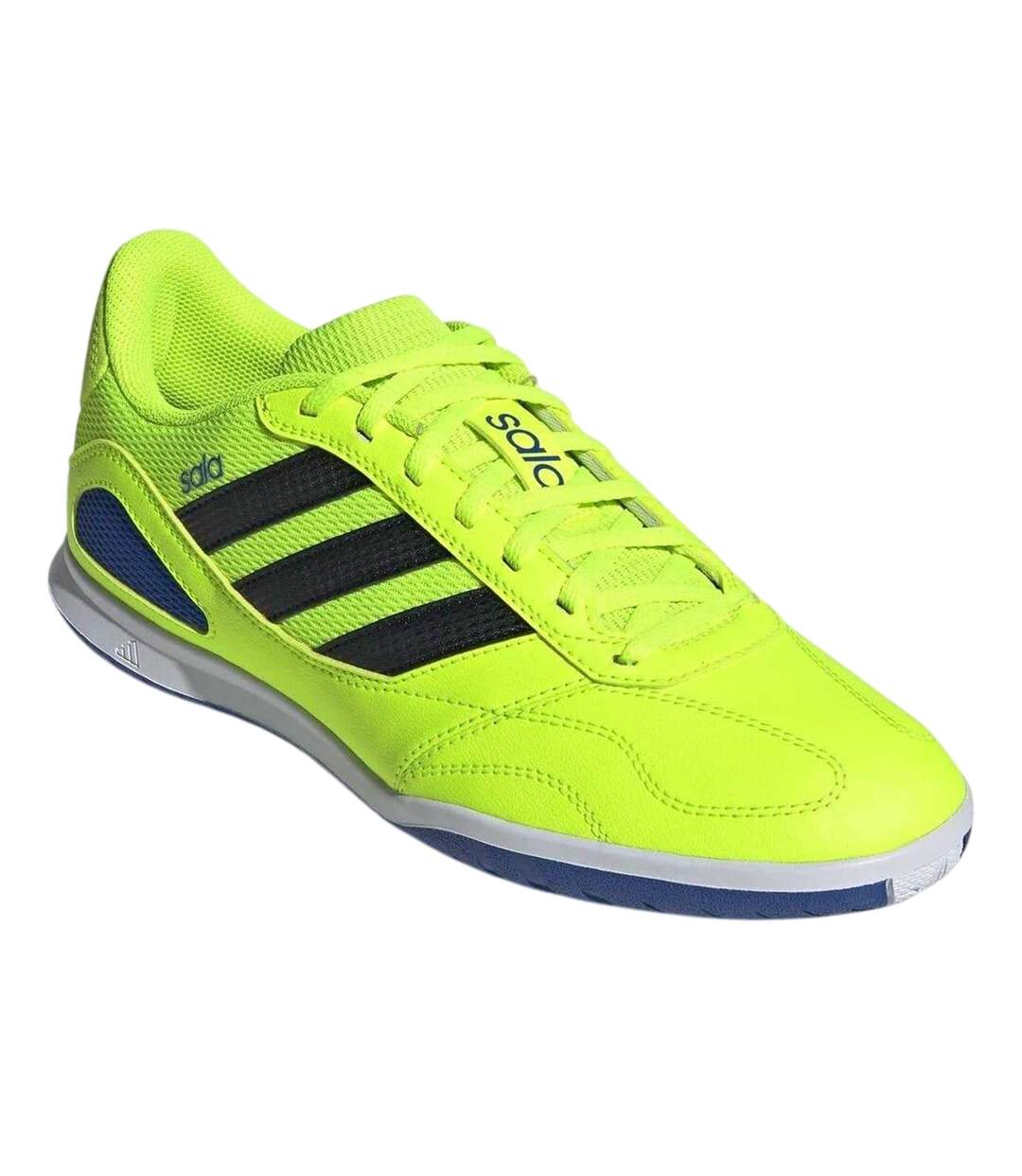 Chaussures De Foot Super Sala Competition Adulte Citron Blanc Adidas-4