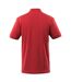 Mens Orgon Crossover Polo Shirt Red Mascot-2