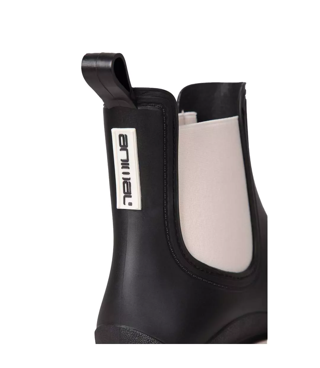 Womens/ladies Leah Ankle Length Wellington Boots Black Animal-4