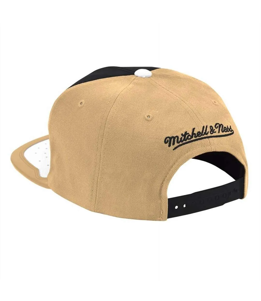Casquette De Baseball Motif/style Chicago Bulls Ness Nba Day One Beige Crème Noir Mitchell & Ness-2
