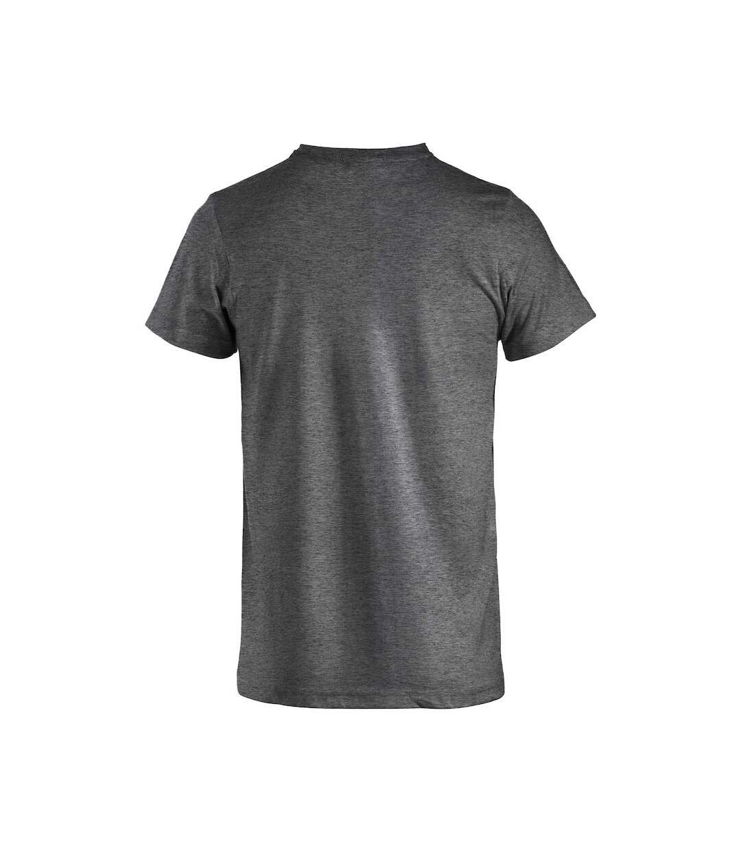 Mens Melange T-shirt Anthracite Clique-2