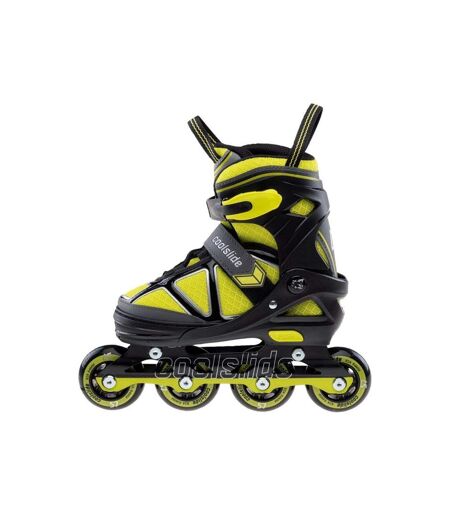 Boys Butters Inline Roller Skates 6 Uk-8 Uk Black Yellow Coolslide