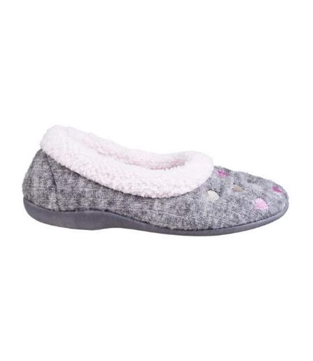 Chaussons Alaska Femme Gris Fleet & Foster