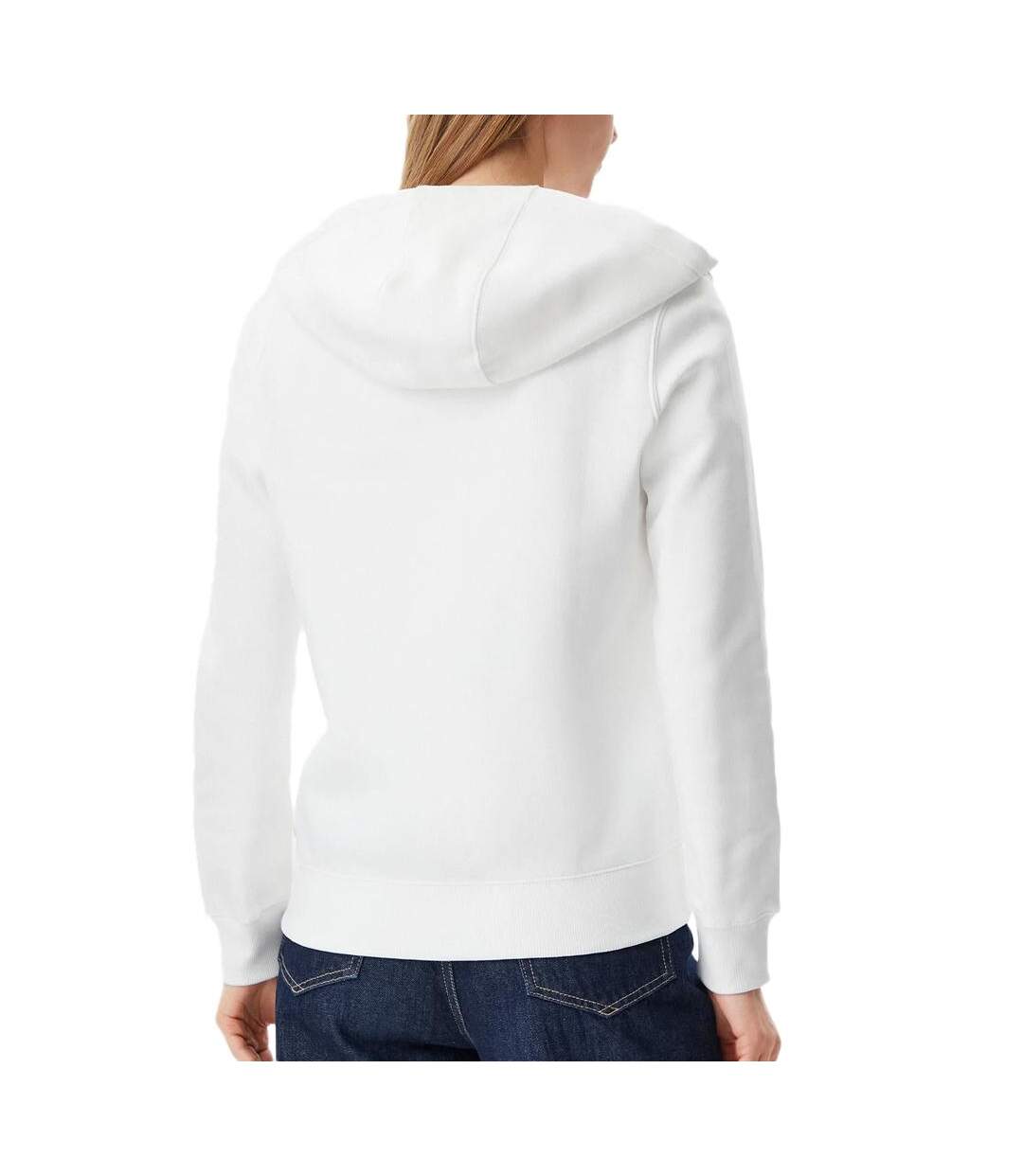 Sweat zippée blanche femme tommy hilfiger flag t-black - xl-2