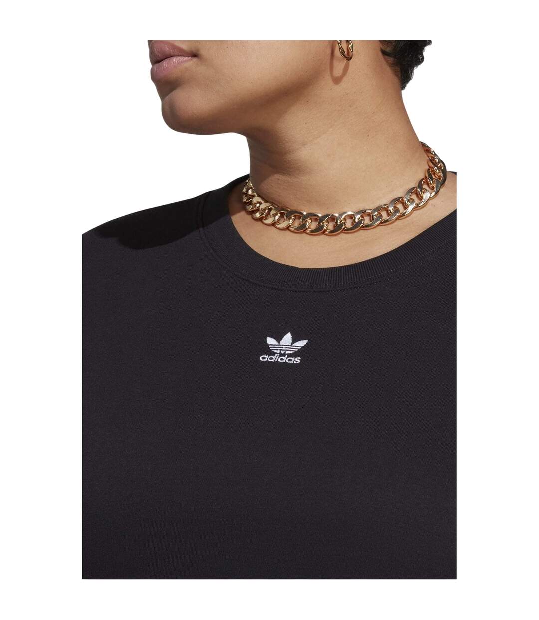Sweat Motif/style Trèfle Femme Noir Adidas-2