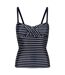 Haut de tankini aceana femme bleu marine / blanc Regatta