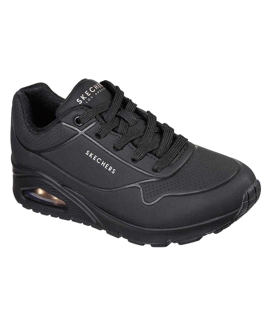 Baskets Uno Stand On Air Femme Noir Skechers-1