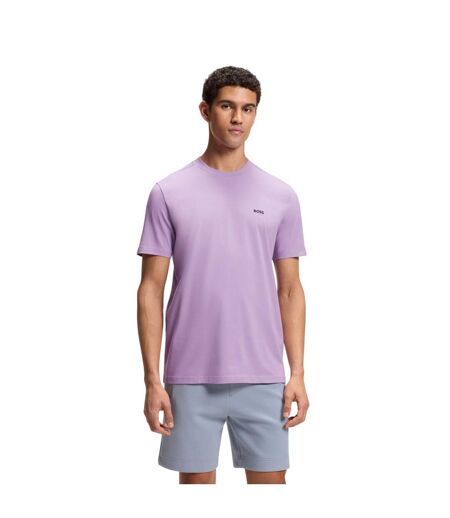 Mens Tchup Logo Oversized T-shirt Purple Boss