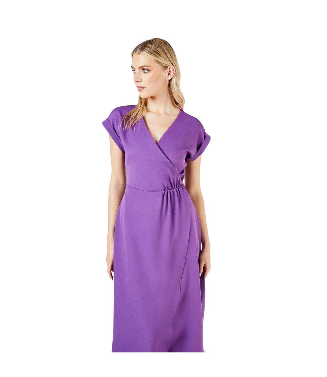 Robe portefeuille femme violet Principles-3