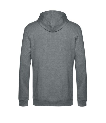 Sweat À Capuche Adulte Gris Foncé Chiné B&C