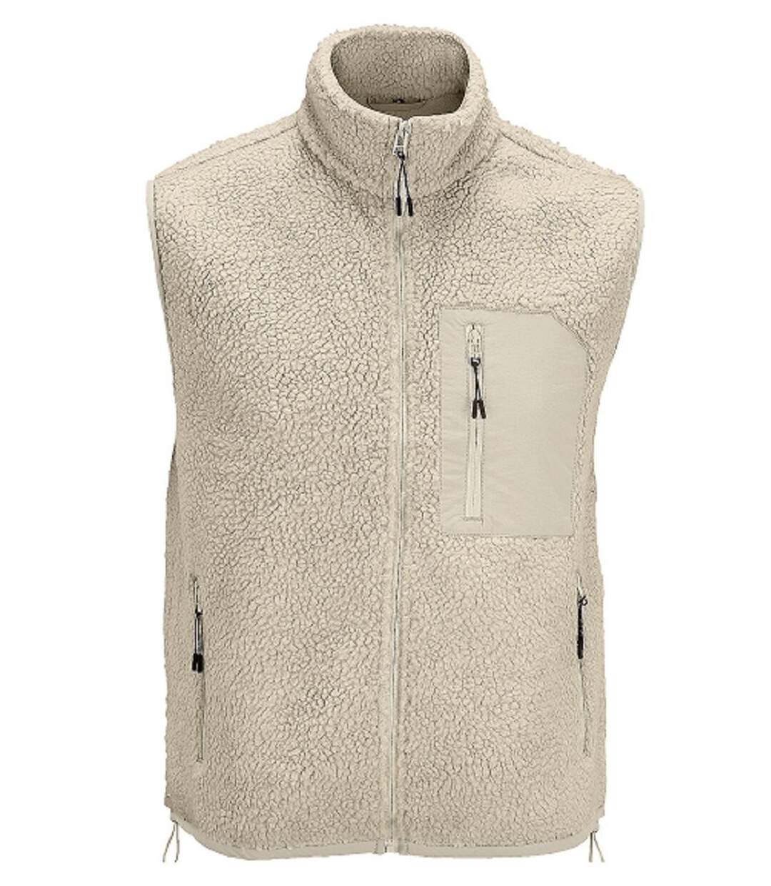 Gilet sans manches sherpa - Unisexe - 04041 - beige