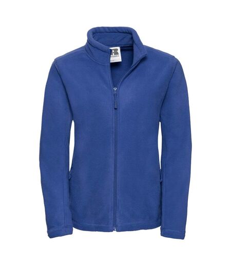 Russell Colours Ladies Full Zip Outdoor Fleece Jacket Veste Polaire D'extérieur À Fermeture Éclair Bleu Roi Jerzees Colours