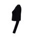 T-shirt Manches Longues Femme Noir Uni Bella + Canvas-3