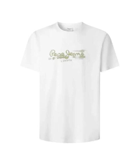 T-Shirt blanc/kaki homme pepe jeans pjl m nd