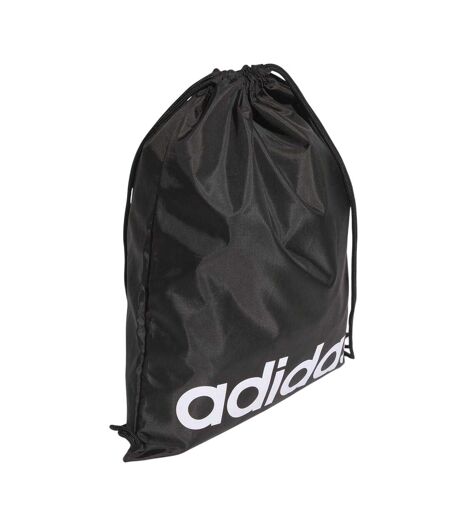 Essentials Logo Gym Drawstring Bag One Size Black White Adidas