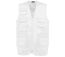 Gilet sans manches multipoches polycoton - Unisexe - WK609 - blanc-1