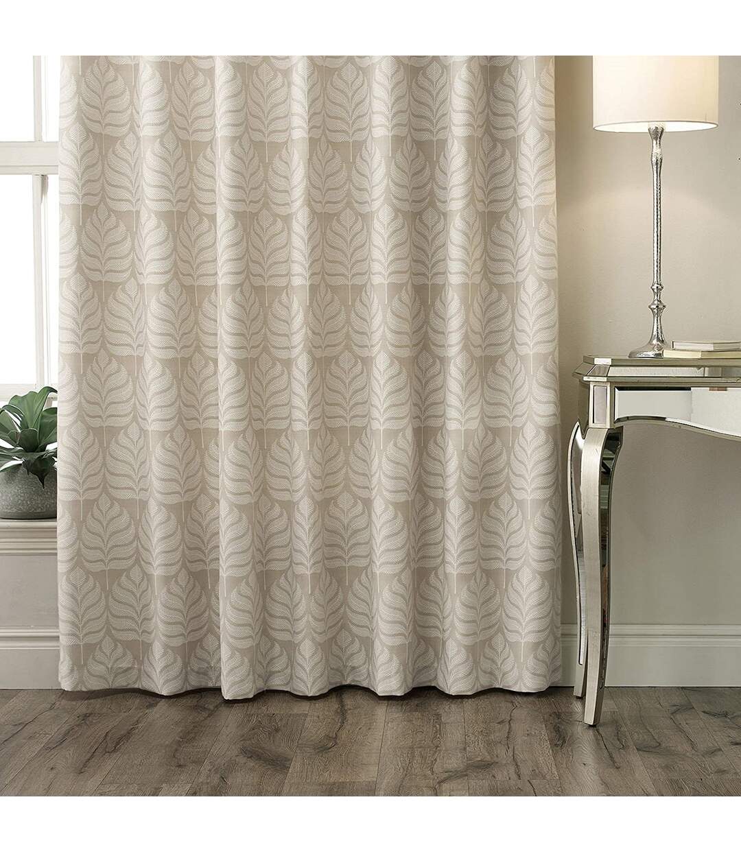 Rideaux à œillets horto 167,64 cm x largeur du rideau: 182,88 cm beige Paoletti-2