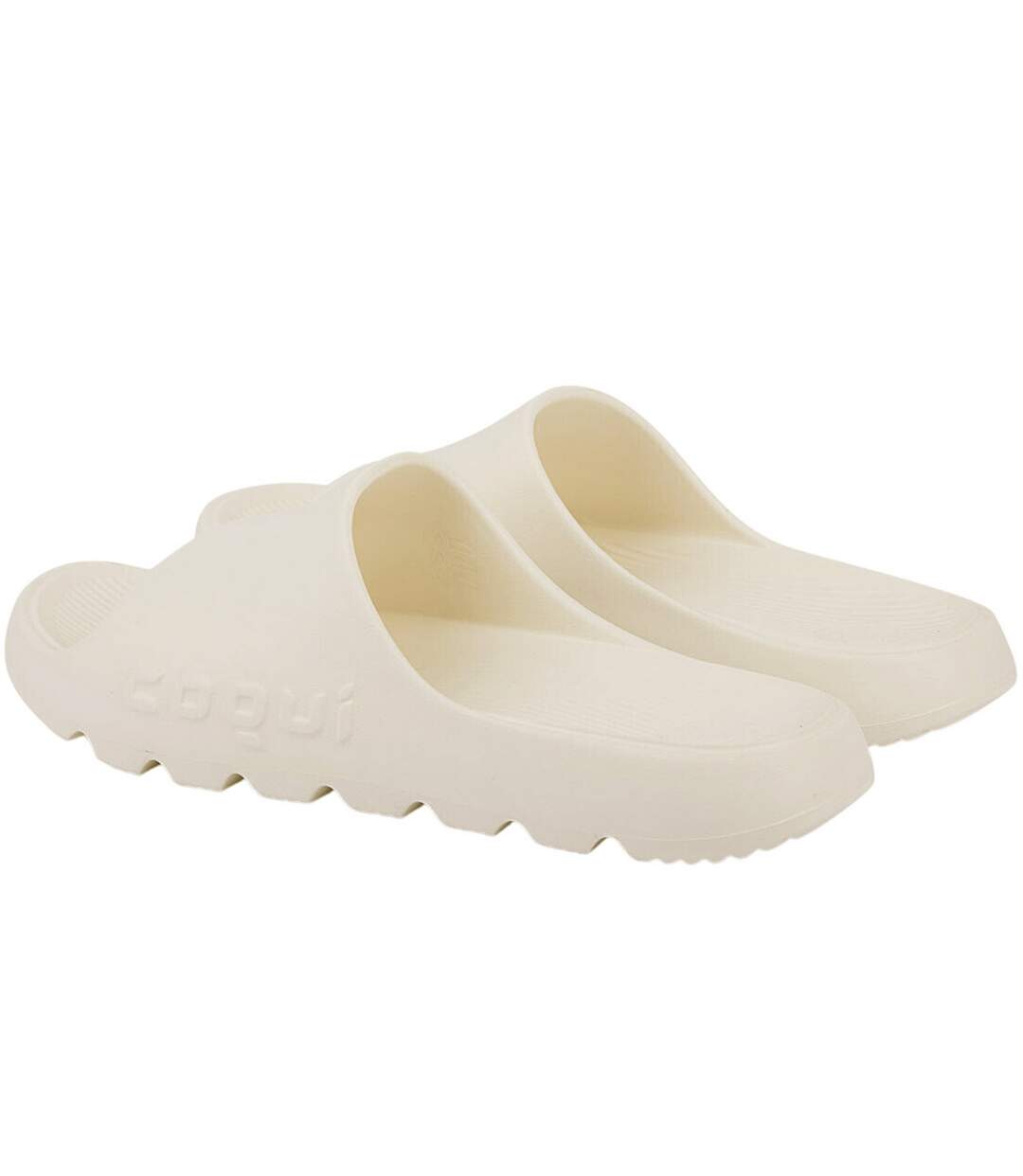 Claquettes Lou Femme Beige Crème Coqui-2