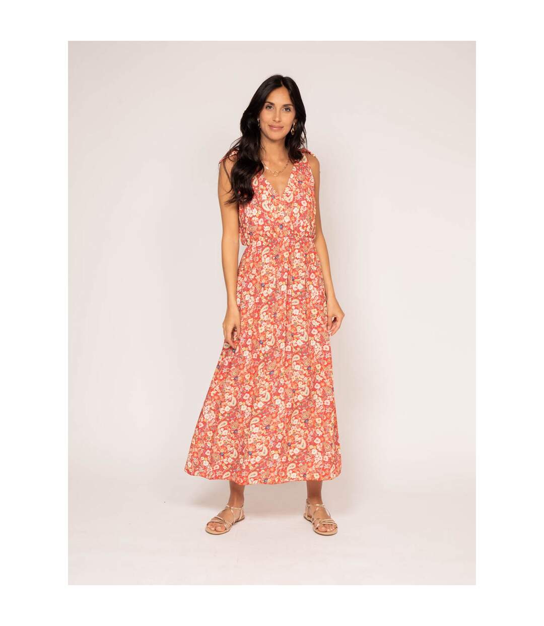 Robe longue motifs ILIONE - Dona X Lisa-1